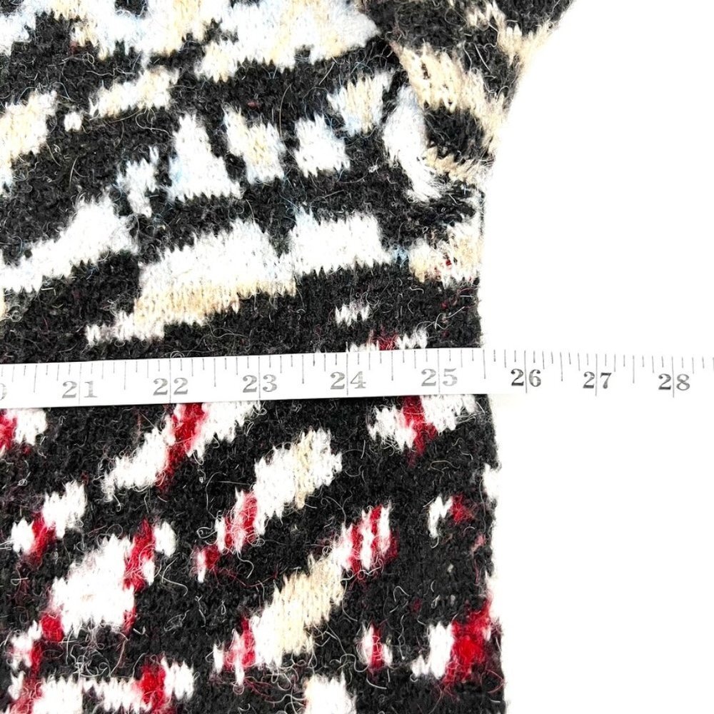 Anthropologie Sweater Women's 1X Paloma Fringed Animal Print Belted Cardigan - Picture 10 of 15